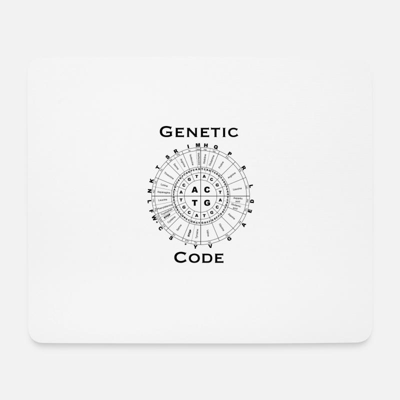 Genetic code - Mouse Pad (horizontal) - white