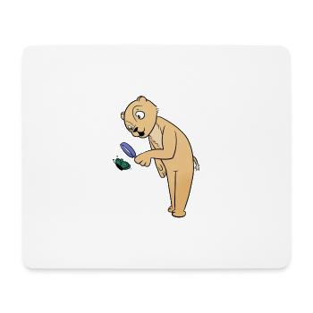 Lupe - Mousepad (Querformat) - Weiß - Vorne