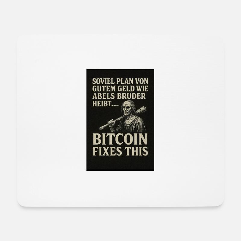 Bitcoin fixes this - Mousepad (Querformat) - Weiß