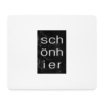 Typografie Poster - Mousepad (Querformat) - Weiß - Vorne