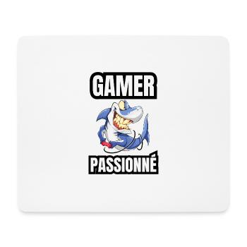 gamer passionné - Tapis de souris (format paysage) - blanc - Devant