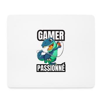 gamer passionné - Tapis de souris (format paysage) - blanc - Devant