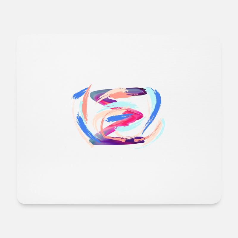 Buchstabe "M" - Mousepad (Querformat) - Weiß