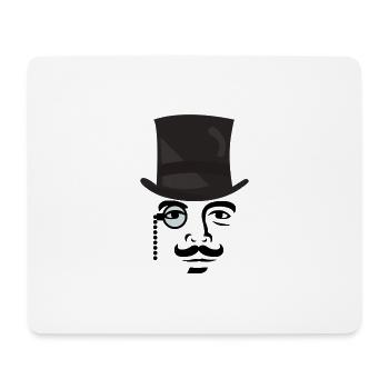 Gentleman - Mouse Pad (horizontal) - white - Front