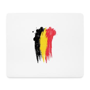 Vivid Dual-Brush Abstract Splash - Mouse Pad (horizontal) - white - Front