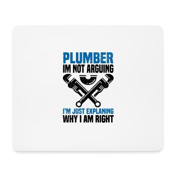 Handwerker - Mousepad (Querformat) - Weiß - Vorne