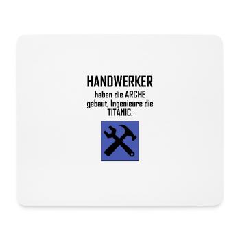 Handwerker haben die ARCHE gebaut - Mousepad (Querformat) - Weiß - Vorne
