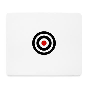 cible - Tapis de souris (format paysage) - blanc - Devant