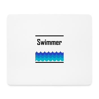Swimmer - Mouse Pad (horizontal) - white - Front