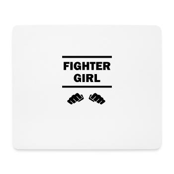 FIGHTER GIRL - Tapis de souris (format paysage) - blanc - Devant