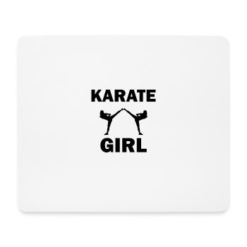 Karate Girl - Mousepad (Querformat) - Weiß - Vorne