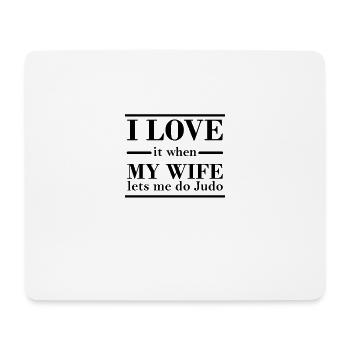Funny Judo married - Mouse Pad (horizontal) - white - Front