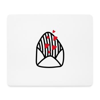 Brief Liebe Liebesbrief süß Liebespaar Paar - Mousepad (Querformat) - Weiß - Vorne