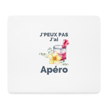 Ich kann keinen Aperitif haben - Mousepad (Querformat) - Weiß - Vorne
