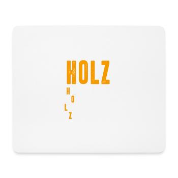Holz - Mousepad (Querformat) - Weiß - Vorne