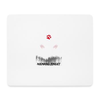 Hund Ort niemand findet Geschenk Riesenschnauzer - Mousepad (Querformat) - Weiß - Vorne