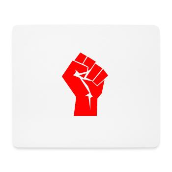 Fist en rouge - Tapis de souris (format paysage) - blanc - Devant