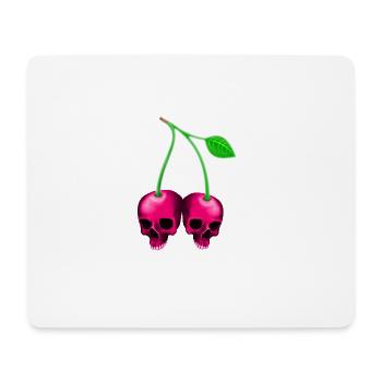 Skull Kirsche Pink - Mousepad (Querformat) - Weiß - Vorne