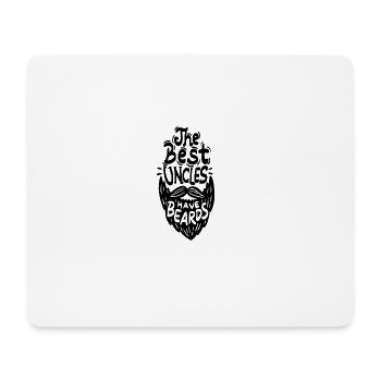 The Best Uncles Have Beards - Bart Vollbart Rasur - Mousepad (Querformat) - Weiß - Vorne