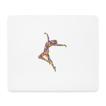 ballerina ballet dance dancer dance dancer yoga35 - Mouse Pad (horizontal) - white - Front