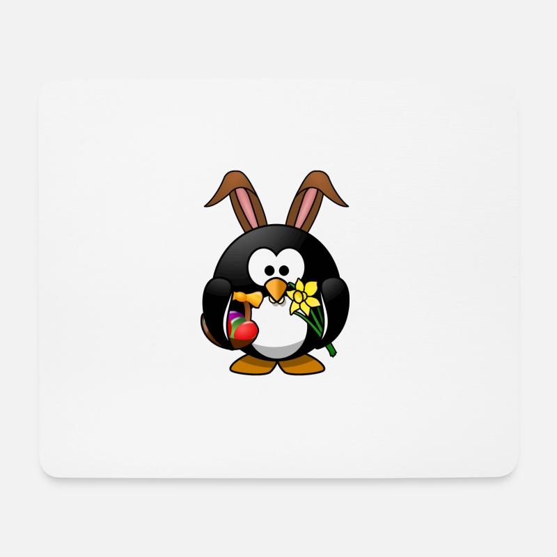 Ostern Pinguin - Mousepad (Querformat) - Weiß