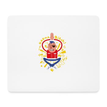 Meditating punk - Mouse Pad (horizontal) - white - Front