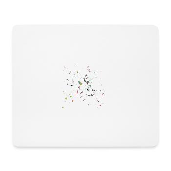 Farbkleckse - Mousepad (Querformat) - Weiß - Vorne