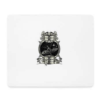 QwaZar Sound LOGO - Tapis de souris (format paysage) - blanc - Devant