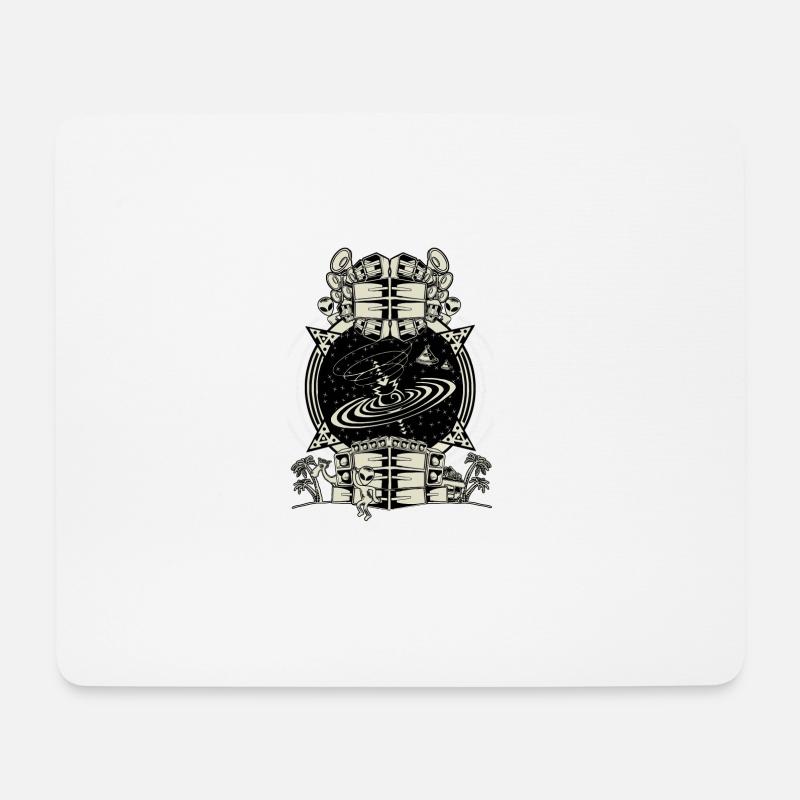 Qwazar Ton LOGO - Mousepad (Querformat) - Weiß