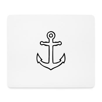 Anker - Mousepad (Querformat) - Weiß - Vorne