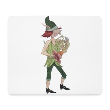 Fantasy Horn - Mouse Pad (horizontal) - white - Front