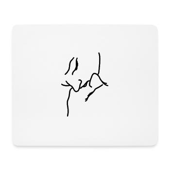 KISS - Mouse Pad (horizontal) - white - Front