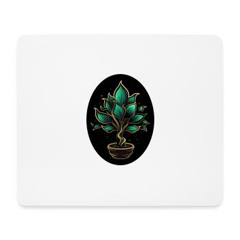 Magische Pflanze - Mousepad (Querformat) - Weiß - Vorne