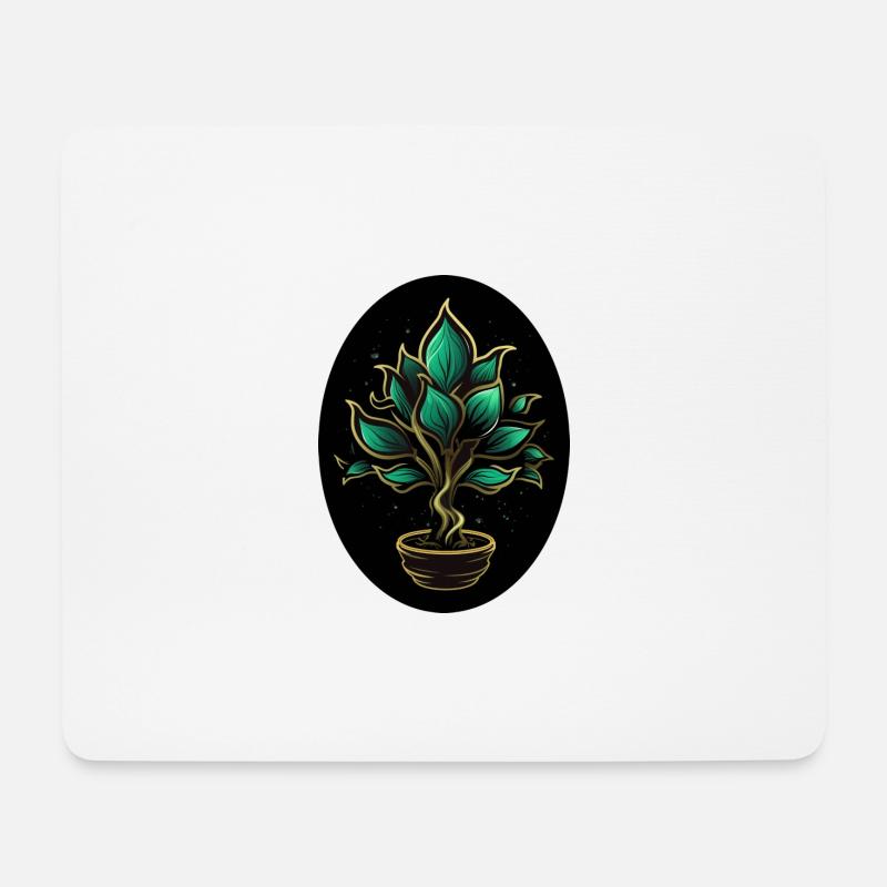 Magische Pflanze - Mousepad (Querformat) - Weiß