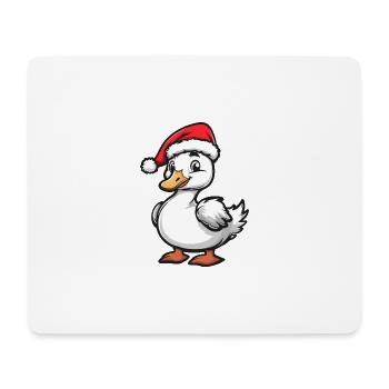 Oie Noël mignon - Tapis de souris (format paysage) - blanc - Devant