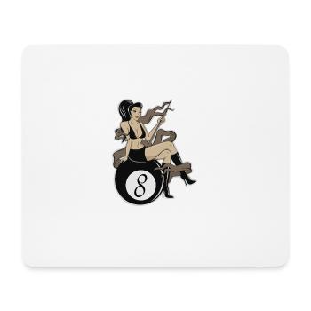 Pin up Girl - Mousepad (Querformat) - Weiß - Vorne