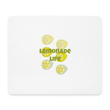 Limonade Life - Tapis de souris (format paysage) - blanc - Devant