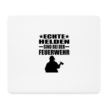 Feuerwehr - Mousepad (Querformat) - Weiß - Vorne