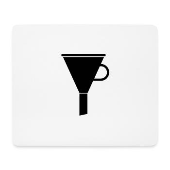 Entonnoir - Tapis de souris (format paysage) - blanc - Devant