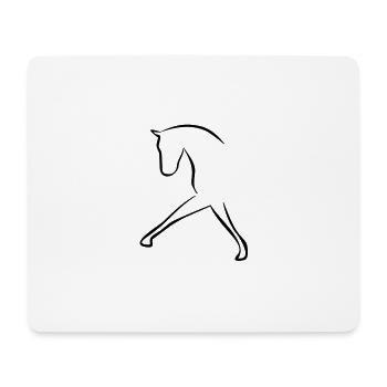 horse - Mouse Pad (horizontal) - white - Front