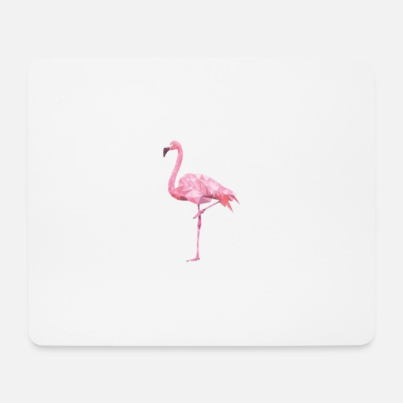 Flamingo-shirt - Mousepad (Querformat) - Weiß