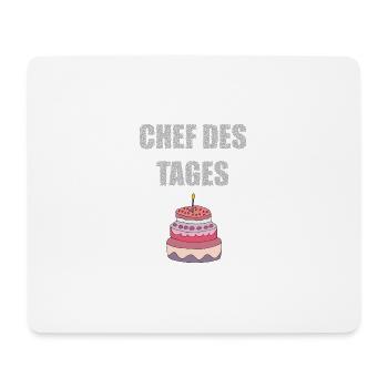 chef des tages - Mousepad (Querformat) - Weiß - Vorne