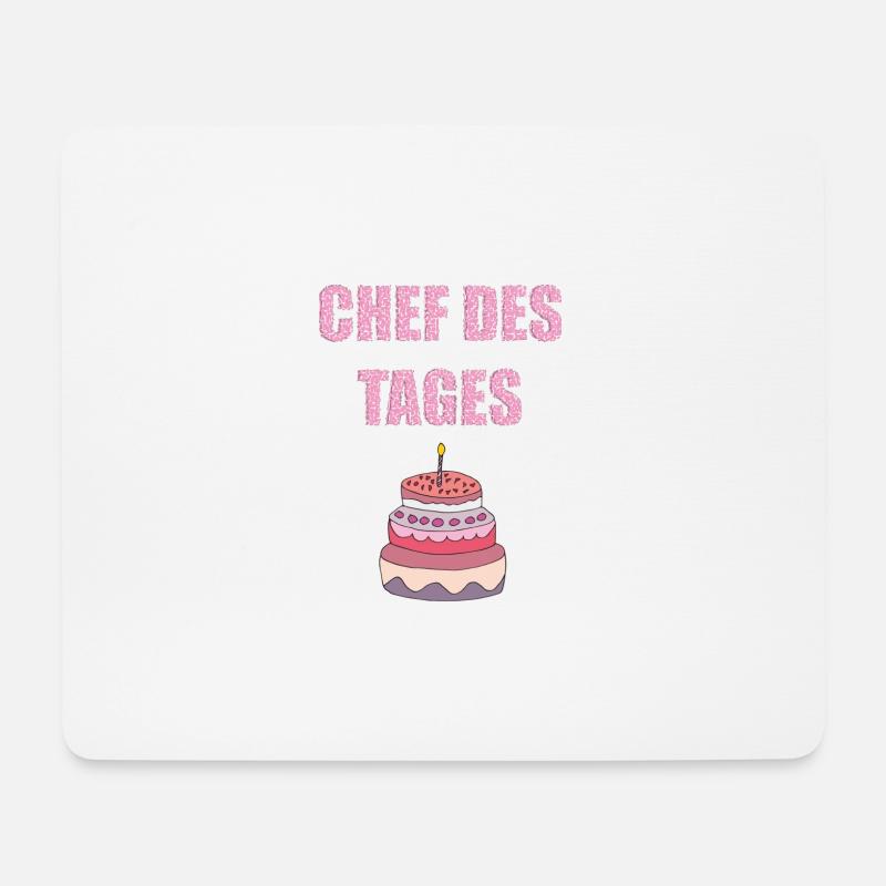chef des tages - Mousepad (Querformat) - Weiß