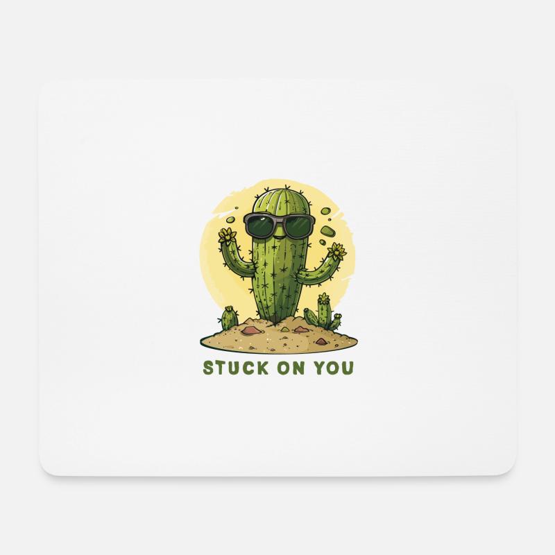 An dir hängen - Mousepad (Querformat) - Weiß