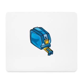 Rollmeter, tool, Compteur de rouleaux - Mousepad (Querformat) - Weiß - Vorne