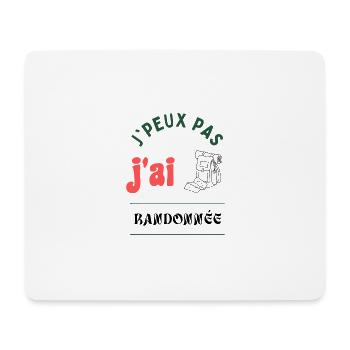 J'peux pas, j'ai randonnée - Tapis de souris (format paysage) - blanc - Devant