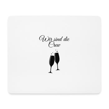 Jungesellen Crew - Mousepad (Querformat) - Weiß - Vorne