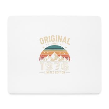 Juli 1976 – Legende der Gipfel und Berge - Mousepad (Querformat) - Weiß - Vorne
