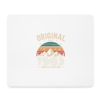 juillet 1983 – Légende des sommets et montagnes - Tapis de souris (format paysage) - blanc - Devant