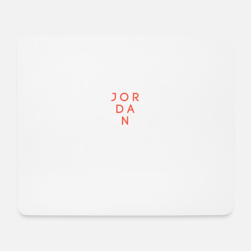 Jordan - Mousepad (Querformat) - Weiß